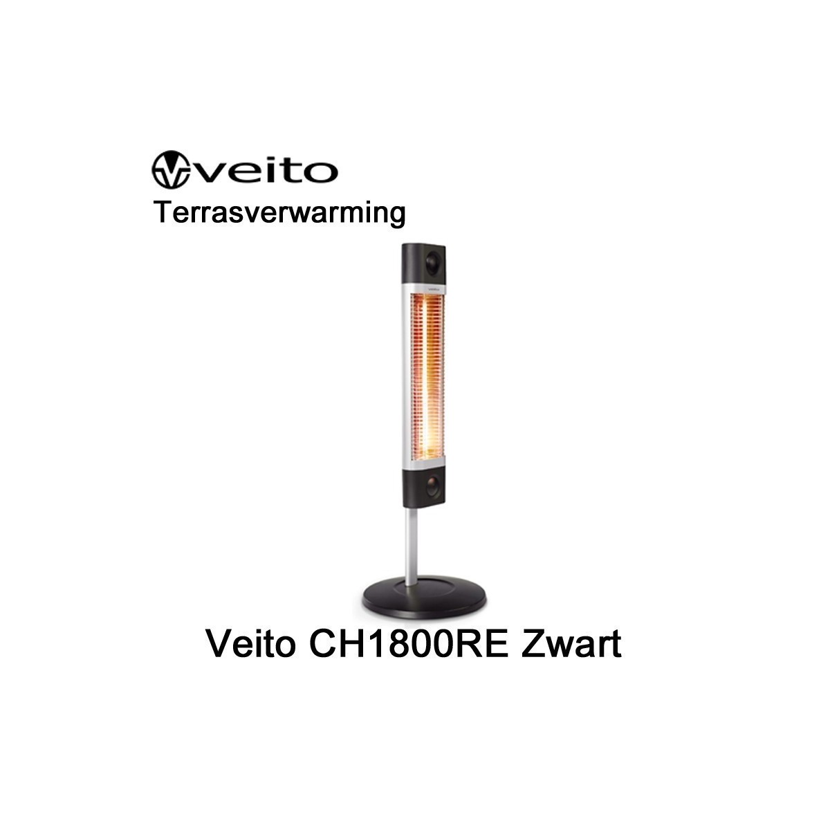 Veito CH1800RE Terrasverwarmer Zwart|Luchtreinigeronline