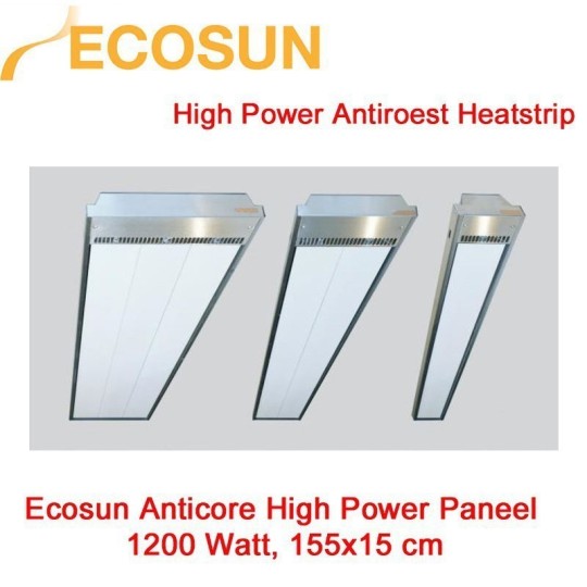 Ecosun Anticore hoge temperatuur paneel, 1200 Watt|Luchtreinigeronline