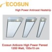 Ecosun Anticore hoge temperatuur paneel, 1200 Watt|Luchtreinigeronline