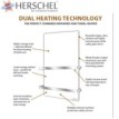 Herschel Select XLS Infrarood Handdoekverwarming, 500 Watt, 48 x 120 cm|Luchtreinigeronline