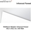 Welltherm Ecoline Metaal infrarood paneel 330 Watt 59,2 x 59,2 cm|Luchtreinigeronline