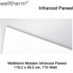 Welltherm Ecoline infrarood paneel 710 Watt 119,2 x 59,2 cm|Luchtreinigeronline