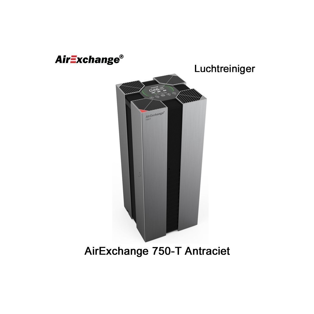AirExchange 750-T Antraciet Luchtreiniger|Luchtreinigeronline