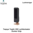 Teqoya TeqAir 200 Luchtionisator Donker Grijs|Luchtreinigeronline