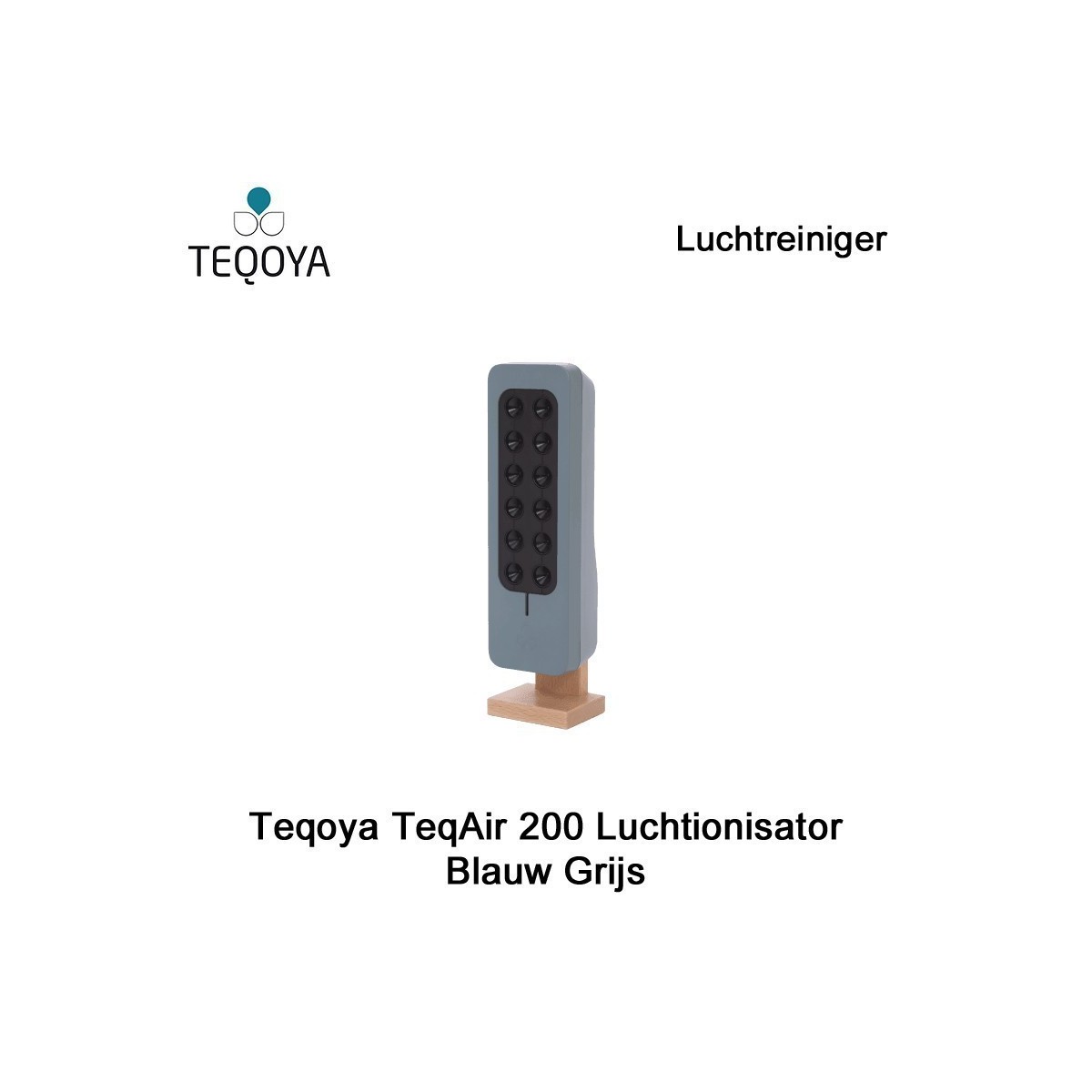 Teqoya TeqAir 200 Luchtionisator Blauw Grijs|Luchtreinigeronline