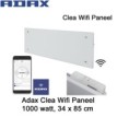 Adax Clea Wifi Glazen Paneel 1000 watt 34 x 85 cm wit Ecodesign|Luchtreinigeronline