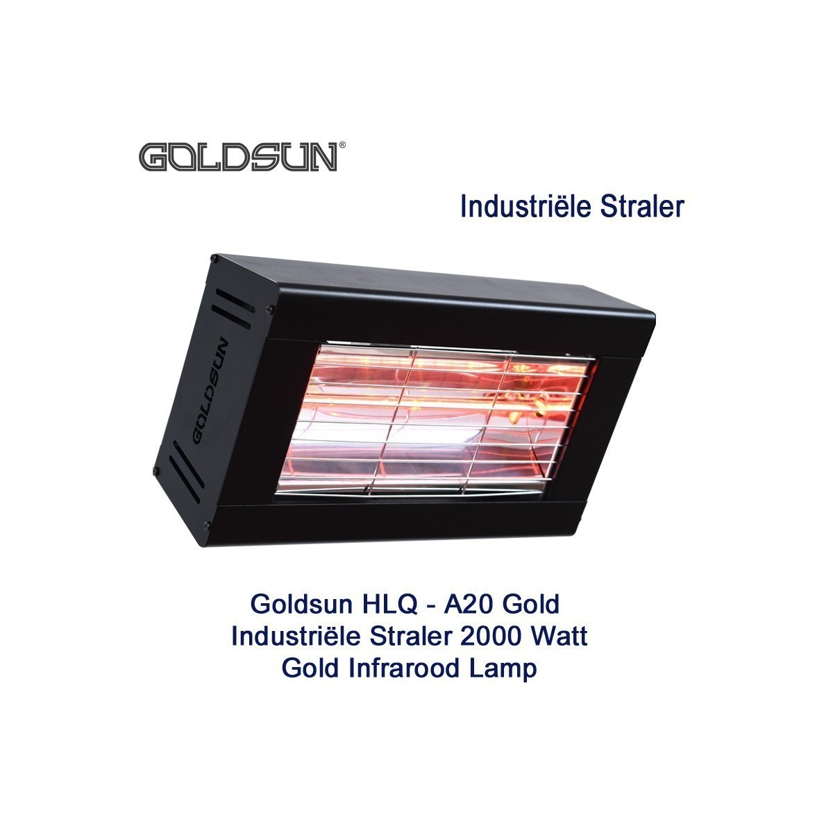 Goldsun HLQ - A20 Gold Industriële Straler 2000 Watt|Luchtreinigeronline
