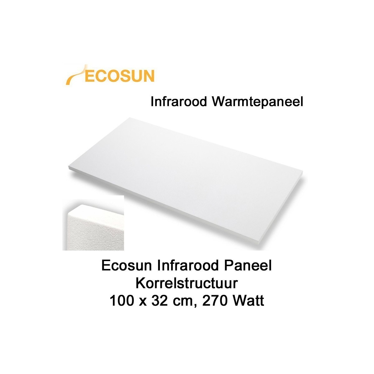 Ecosun infrarood paneel 100 x 32 cm 270 Watt|Luchtreinigeronline