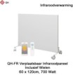 QH-FR Serie Mobiel Infrarood paneel 700W met wieltjes, 60 x 120 cm|Luchtreinigeronline