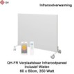 QH-FR Serie Mobiel Infrarood paneel 350W met wieltjes, 60 x 60 cm|Luchtreinigeronline
