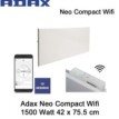 Adax Neo Compact Wifi Convector Verwarming 1500 Watt, 75,5 x 42 cm Ecodesign|Luchtreinigeronline