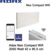 Adax Neo Compact Wifi Convector Verwarming 2000 Watt, 95,5 x 42 cm Ecodesign|Luchtreinigeronline