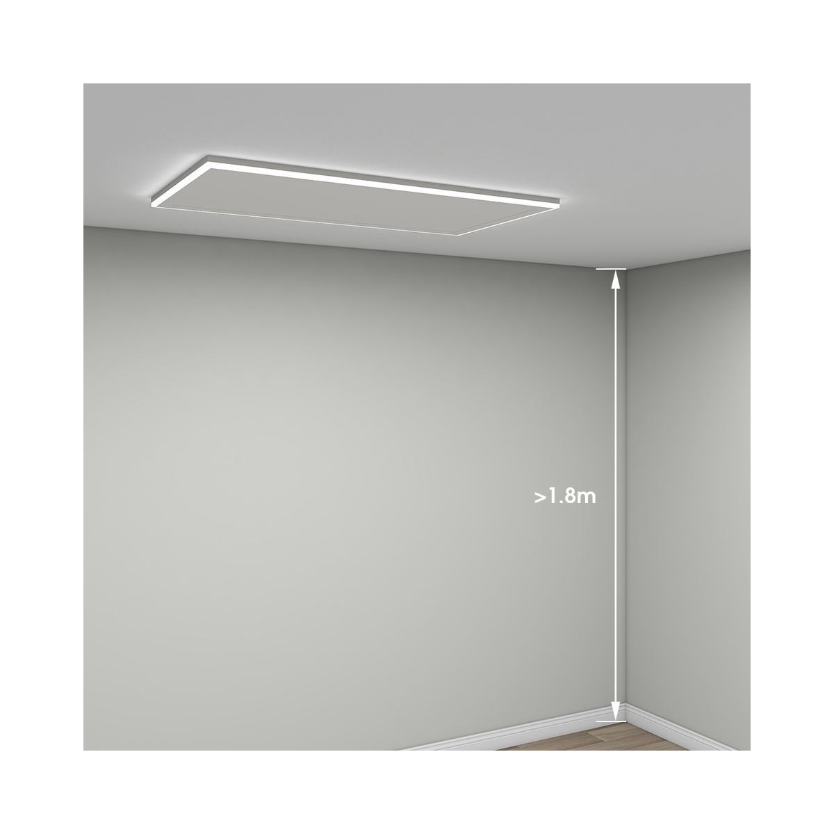 QH-HL Wifi Infraroodpaneel 680 Watt met ledverlichting en thermostaat, 70 x 110 cm|Luchtreinigeronline