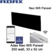 Adax Neo Wifi H02 Paneel Zwart 250 Watt 33 x 52 cm Ecodesign|Luchtreinigeronline