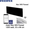 Adax Neo Wifi H12 Zwart Paneel 1200 Watt 33 x 98,4 cm Ecodesign|Luchtreinigeronline
