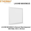 Etherma Lava Maximus infrarood paneel 800 Watt 59.5 x 59.5 cm|Luchtreinigeronline