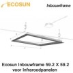 Ecosun inbouwframe voor 59,5 X 59,5 cm paneel|Luchtreinigeronline