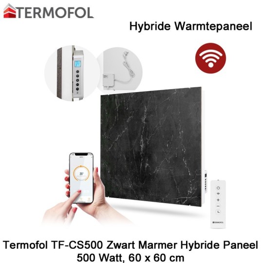Termofol TF-CS500-02 Keramisch Hybride infrarood Paneel met wifi, 500 Watt, 60 x 60 cm|Luchtreinigeronline