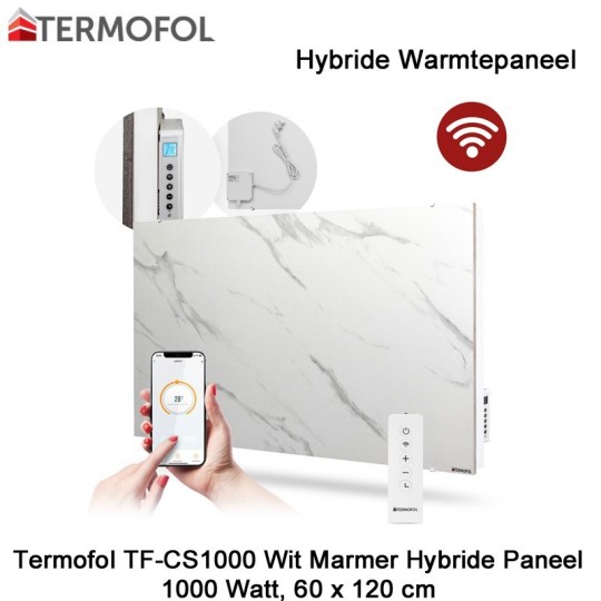 Termofol TF-CS1000-01 Keramisch Hybride infrarood Paneel met wifi, 1000 Watt, 60 x 120 cm|Luchtreinigeronline