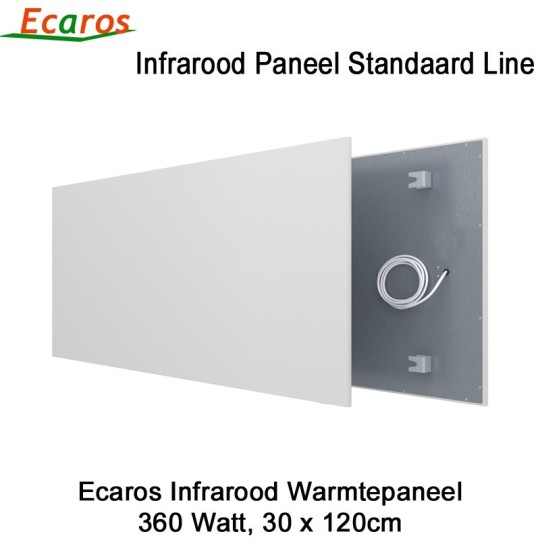 Ecaros Infrarood warmtepaneel 360 Watt 30 x 120 cm|Luchtreinigeronline