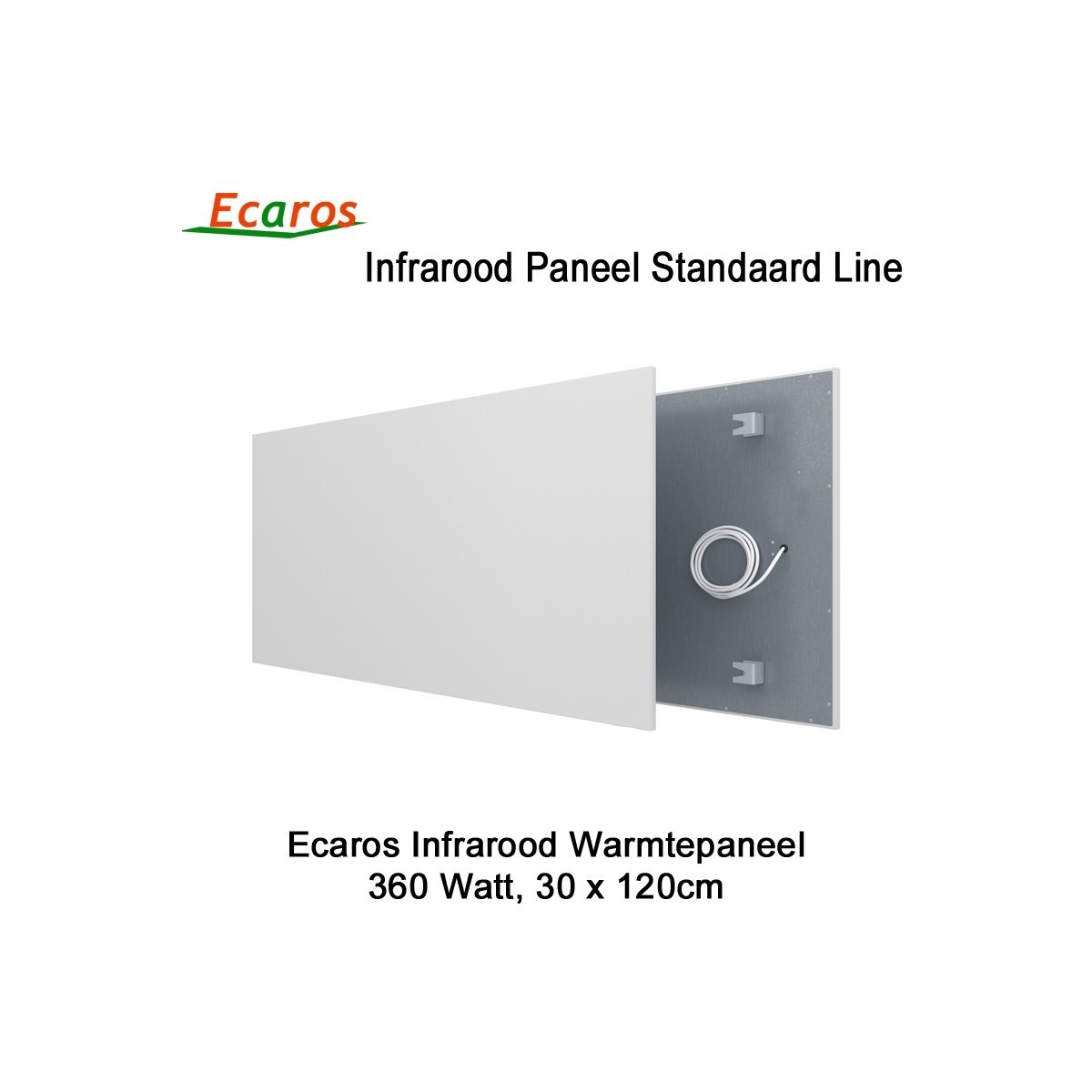 Ecaros Infrarood warmtepaneel 360 Watt 30 x 120 cm|Luchtreinigeronline