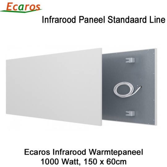 Ecaros Infrarood warmtepaneel 1000 Watt 60 x 150 cm|Luchtreinigeronline