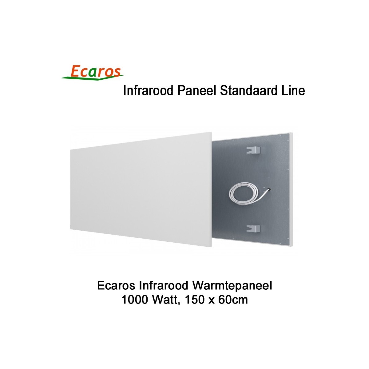 Ecaros Infrarood warmtepaneel 1000 Watt 60 x 150 cm|Luchtreinigeronline
