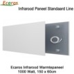Ecaros Infrarood warmtepaneel 1000 Watt 60 x 150 cm|Luchtreinigeronline