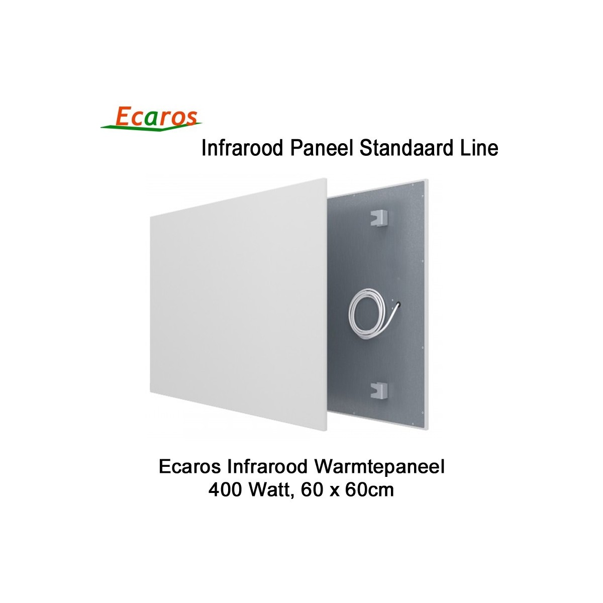 Ecaros Infrarood warmtepaneel 400 Watt 60 x 60 cm|Luchtreinigeronline