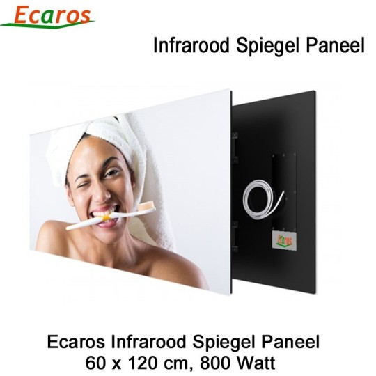 Ecaros Spiegel Infrarood Warmtepaneel 800 Watt 120 x 60 cm|Luchtreinigeronline