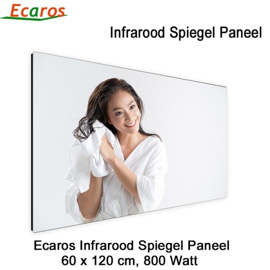 Ecaros Spiegel Infrarood Warmtepaneel 800 Watt 120 x 60 cm|Luchtreinigeronline
