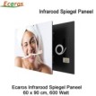 Ecaros Spiegel Infrarood Warmtepaneel 600 Watt 60 x 90 cm|Luchtreinigeronline