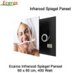 Ecaros Spiegel Infrarood Warmtepaneel 400 Watt 60 x 60 cm|Luchtreinigeronline