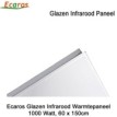 Ecaros Glazen Infrarood Warmtepaneel 1000 Watt wit glans 60 x 150 cm|Luchtreinigeronline