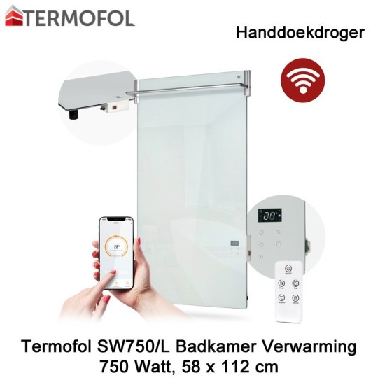 Termofol TF-SW750/L handdoekdroger, 750 watt, 58 x 112 cm|Luchtreinigeronline