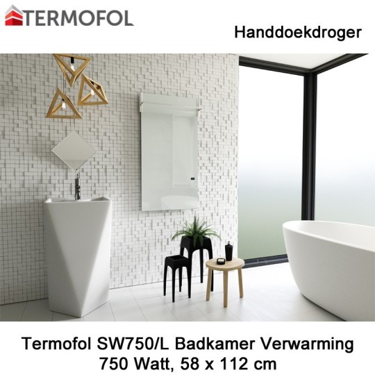 Termofol TF-SW750/L handdoekdroger, 750 watt, 58 x 112 cm|Luchtreinigeronline