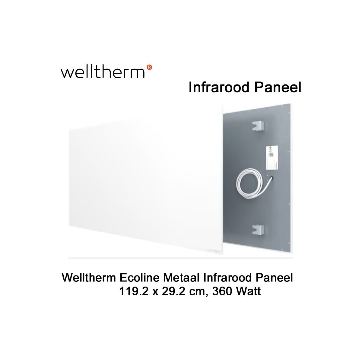 Welltherm Ecoline infrarood paneel 360 Watt 29,2 x 119,2 cm|Luchtreinigeronline