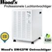Woods SW42 professionele luchtontvochtiger, 200m²|Luchtreinigeronline