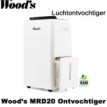 Woods MRD20 Luchtontvochtiger, tot 76 m²|Luchtreinigeronline