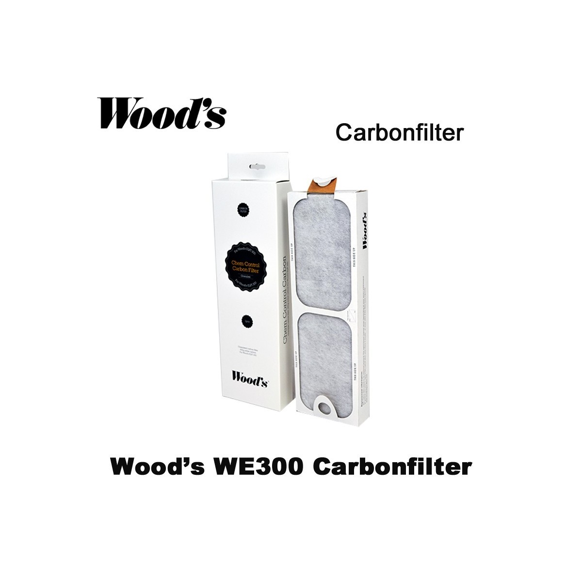 Woods Carbonfilter voor WE300/310 en AL310 luchtreinigers (Carbon-granulaat 600 gr)|Luchtreinigeronline