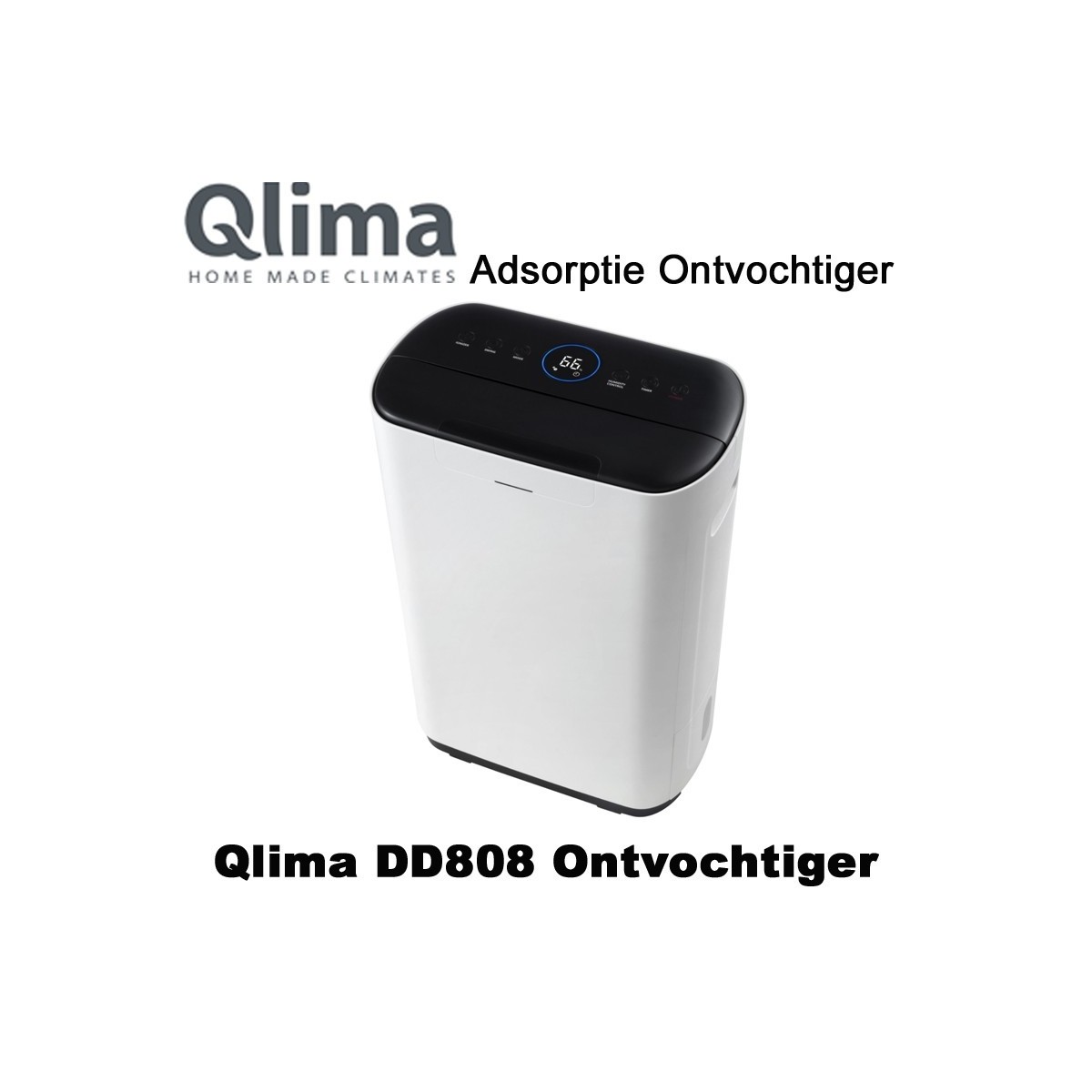 Qlima DD808 Adsorptie Ontvochtiger tot 30 m²|Luchtreinigeronline