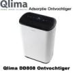 Qlima DD808 Adsorptie Ontvochtiger tot 30 m²|Luchtreinigeronline