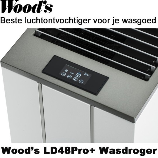 Woods LD48Pro+ Wasdroger & Luchtontvochtiger tot 195 m²|Luchtreinigeronline