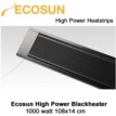 Ecosun high power blackheater 1000 Watt|Luchtreinigeronline