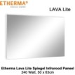 Etherma Lava Lite spiegel infrarood paneel, 240 Watt, 50 x 63 cm|Luchtreinigeronline