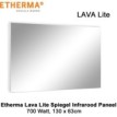 Etherma Lava Lite spiegel infrarood paneel, 700 Watt, 130 x 63 cm|Luchtreinigeronline