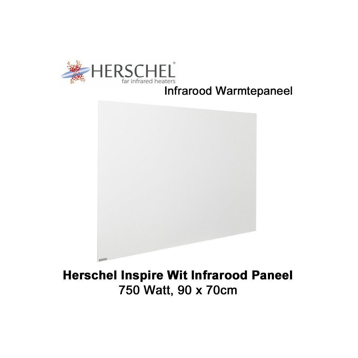 Herschel Inspire wit infrarood paneel 750 Watt, 90 x 70 cm|Luchtreinigeronline