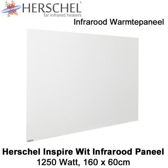 Herschel Inspire wit infrarood paneel 1250 Watt, 160 x 60 cm|Luchtreinigeronline