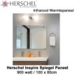 Herschel Inspire spiegel infrarood paneel 900 Watt, 100 x 80 cm|Luchtreinigeronline