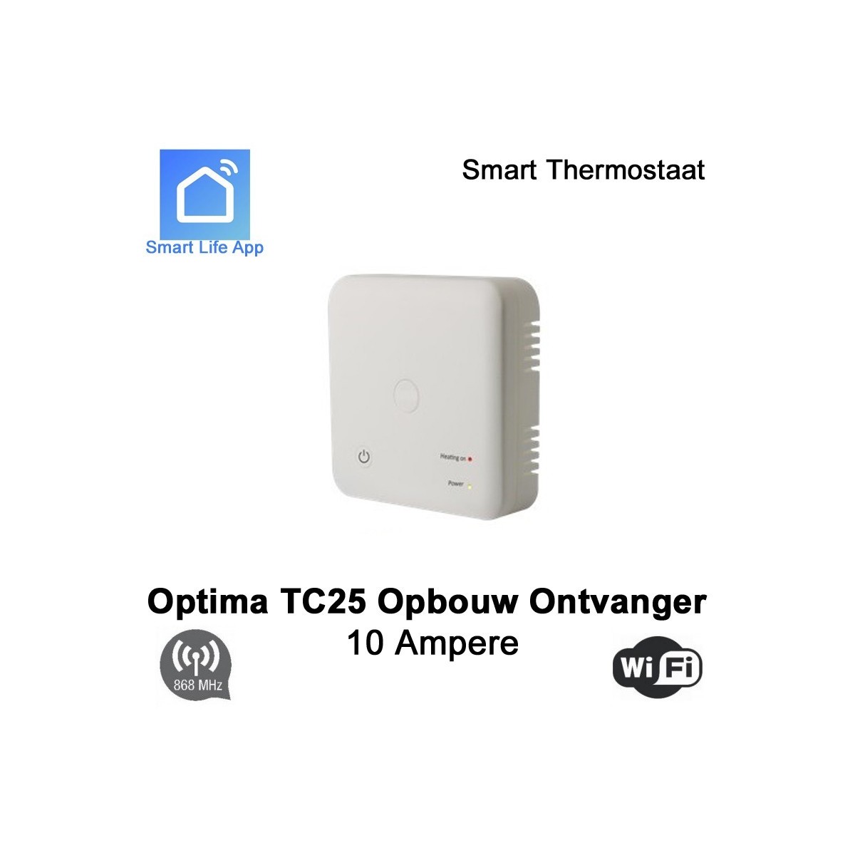 TC25 opbouw ontvanger RF WiFi 10A voor Optima W Pro serie|Luchtreinigeronline